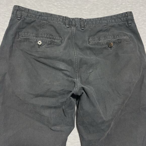 Rodd & Gunn Straight Fit Trouser Pants Mens Sz 34L (34x30) Black Textured - Picture 10 of 16